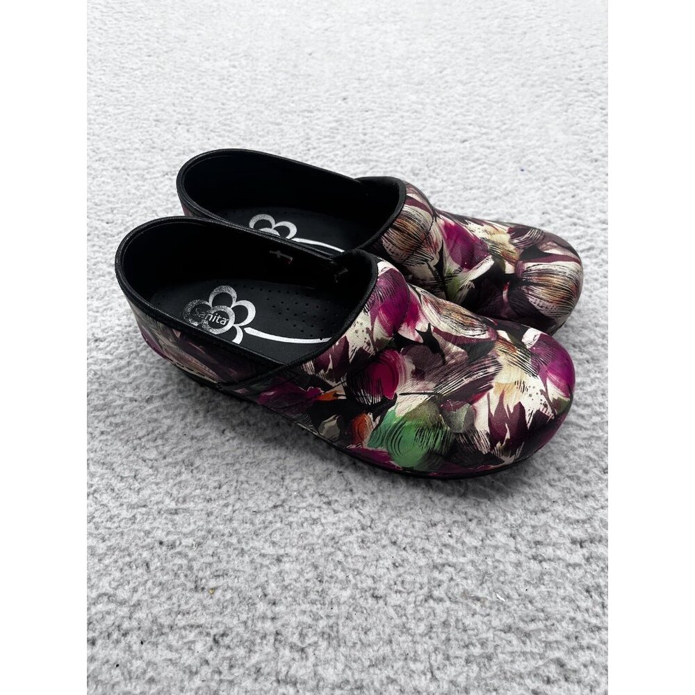 Women's Sanita Smart Step Professional Sharon Clog Floral Multicolor Size 41 - Picture 6 of 14